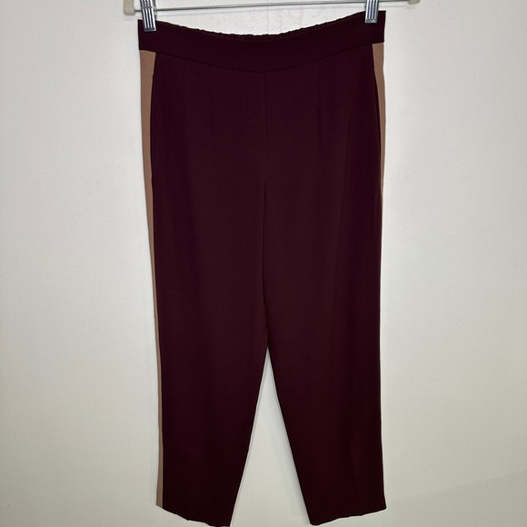 ARITZIA Babaton Conan Pant Maroon & Beige Stripe sz 4‎ - Picture 11 of 11
